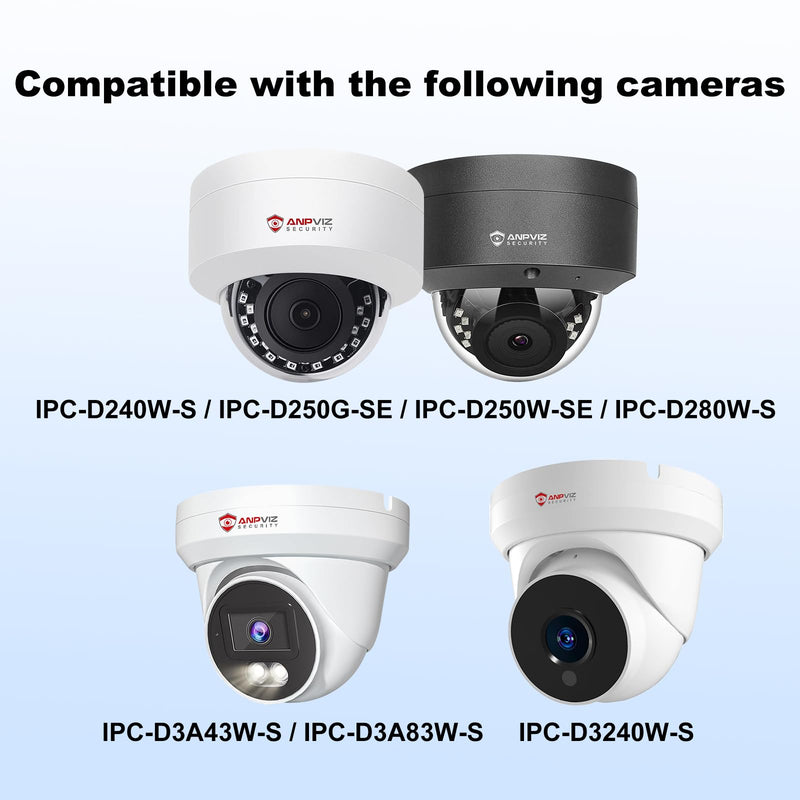 Anpviz Ceiling Mount Junction Box Bracket JB3X, Full Metal Design, Compatible IP PoE Cameras U Series IPC-D240/250/280/3240/3A83/3243 Model Camera