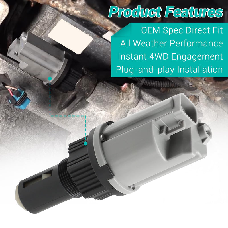 600-101 4WD Actuator Fit for Chevy Silverado Avalanche K1500 K2500 K3500 GMC Canyon Yukon Cadillac Escalade Isuzu i-350 i-370 4x4 Front Differential Axle Actuator, OEM 8260600730 26060073