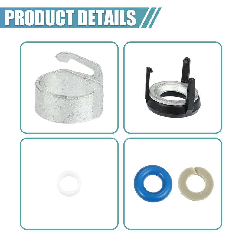 X AUTOHAUX 4 Set Fuel Injector Seal Repair O-Ring Kit 06H998907A 06J998907 06G998907 for VW Beetle Golf Passat Jetta Tiguan for Audi A3 A4 S4 A5 S5 A6 Q3 Q5 TT