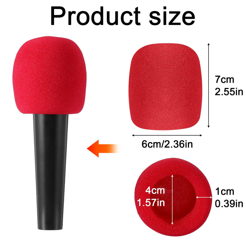 20Pcs Microphone Covers,10 Colors Mic Cover Easily Clean and Reuse, Soft and Thick Microphone Windscreen, Protecting Microphones from Saliva and Moisture, Keep Clean and Away from Dust