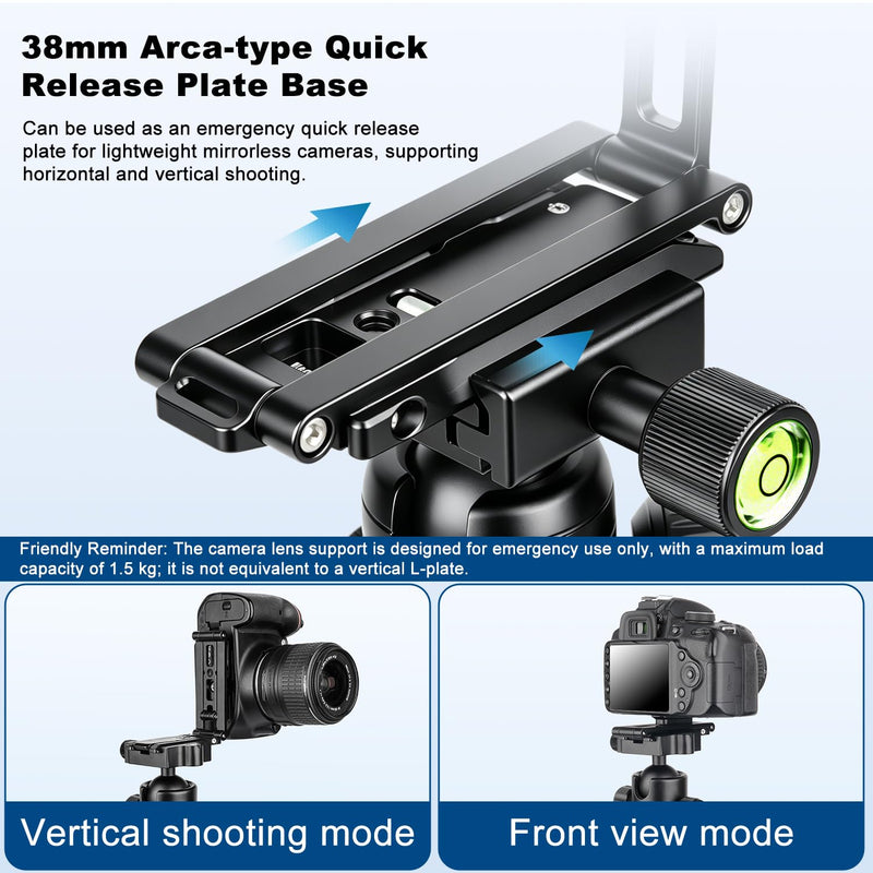 Koolehaoda Magnetic Phone Tripod for MagSafe Foldable Pocket Camera Stand | Aluminum Mini Tripod with Detachable N52 Magnetic Disc Featuring Cold Shoe and Action Camera Mount for Travel Vlog