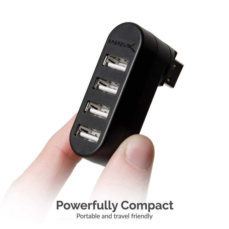 Sabrent 13 Port High Speed USB 2.0 Hub + 4-Port USB 2.0 Hub [90°/180° Degree Rotatable]