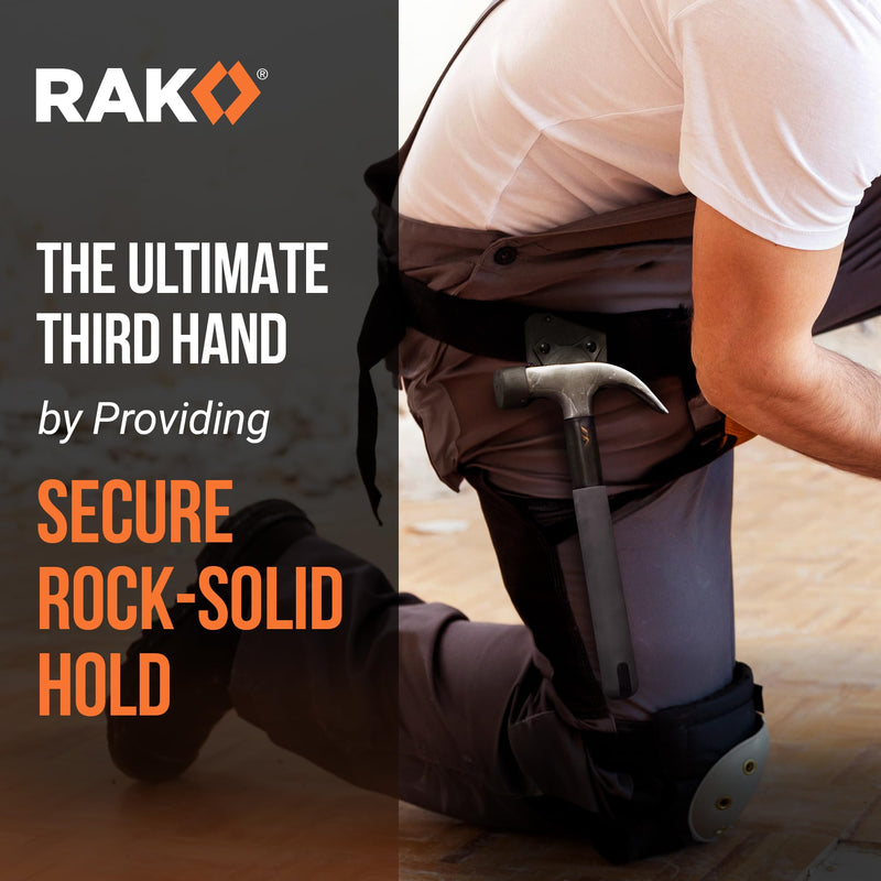 RAK Magnetic Tool Holder for Belt - 20lbs Strong Clip-On Belt Magnet Holster, Heavy Duty Belt Clip Tool Pouch Accessory for Hammer, Screw Driver, Pliers, Screws & Nails and Hardware Holder