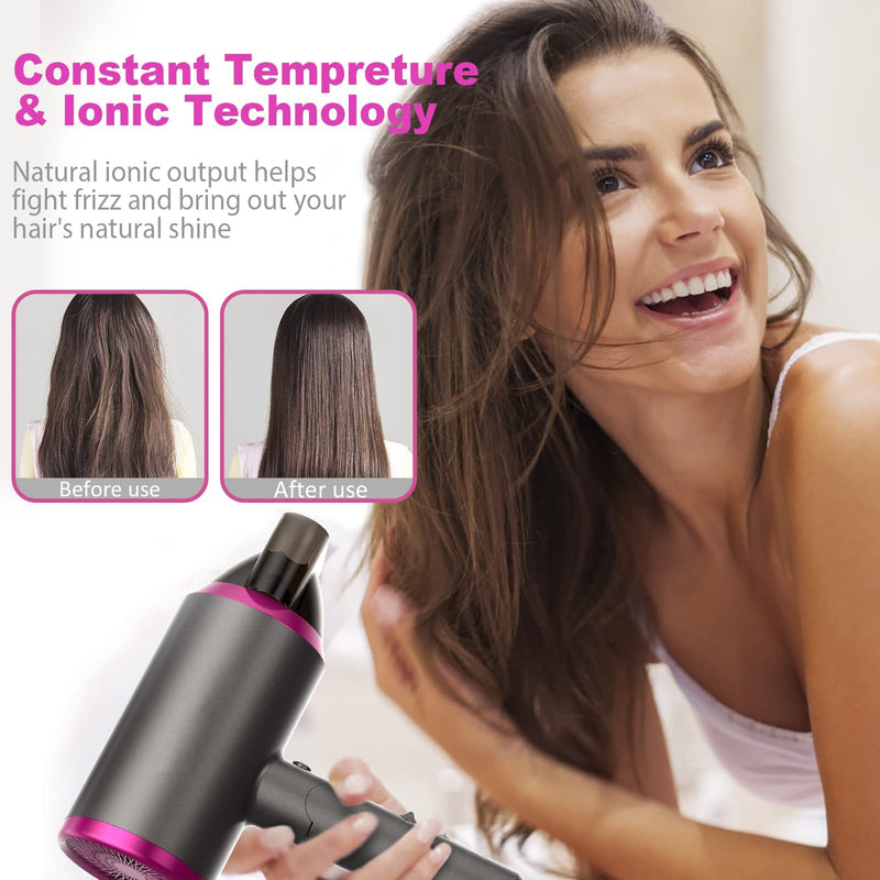  [AUSTRALIA] - Travel Hair Dryer with Diffuser, Professional Hairdryer Low Noise Lightweight Blow Dryer for Curly Hair Concentrator with 2 Speed, Heat and Cool Setting for Women Men Home Salon Gift