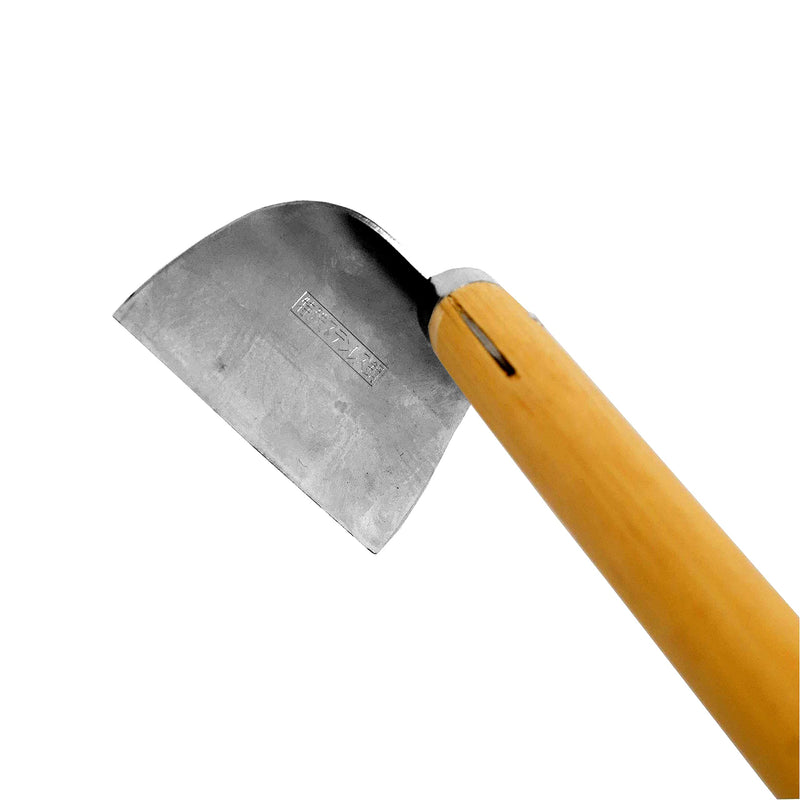 Garden Hoe Long Handle 43" Heavy Duty Japanese Stainless Steel, Made in JAPAN, Draw Hoe Weeding Tool, Stand Up Weeder Hand Tool