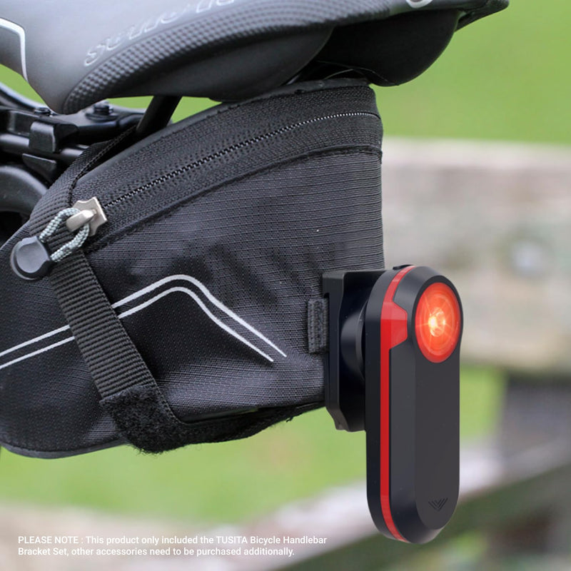 TUSITA Cycling Saddle Bag Clip Mount (Large Slot) Compatible with Garmin Varia RTL515, RTL510, RVR315 Large Slot