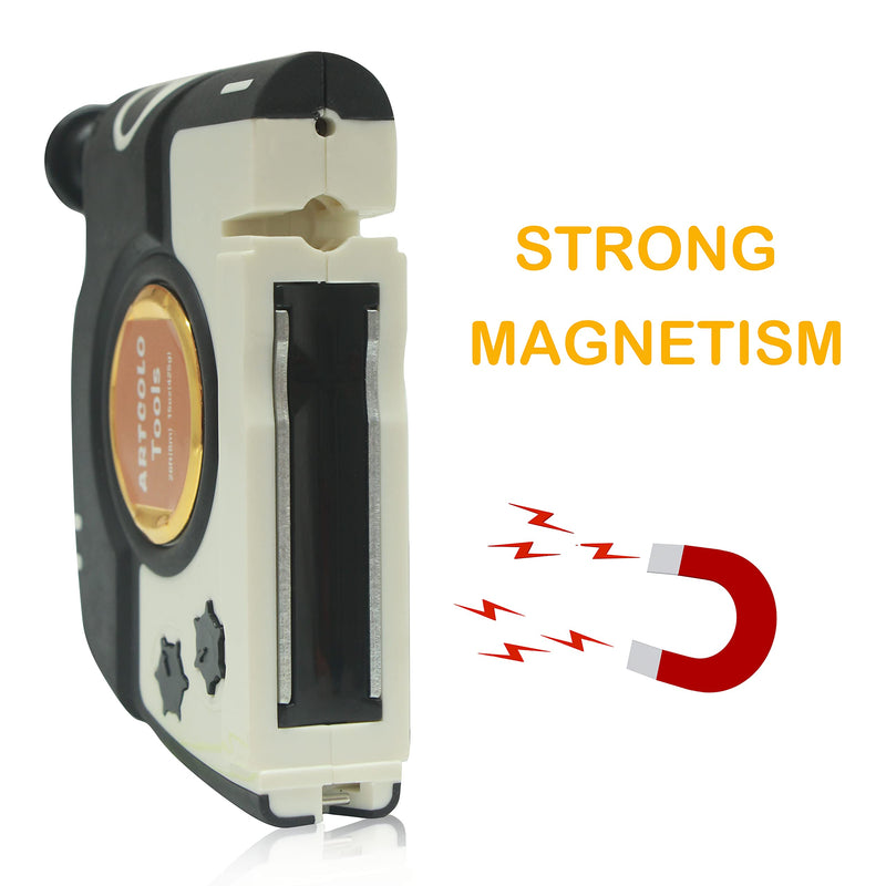 1 PCS Magnetic Plumb Bob Kit - 15 oz(425g) Plum Bob With 26 ft(8m) Automatic Stretching String,2 Pencils, Pencil Sharpener 15oz plumb bob 1 Pcs
