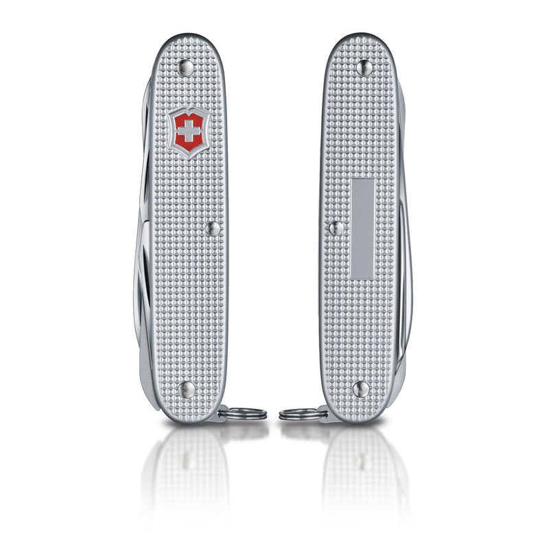 Victorinox Farmer X Alox Swiss Army Knife - 10 Function Pocket Tool, Silver | Swiss Made Stainless Steel Multi-Tool with Wood Saw, Scissors, Large Blade, Reamer, Bottle Opener and Durable Alox Scales 10 Functions