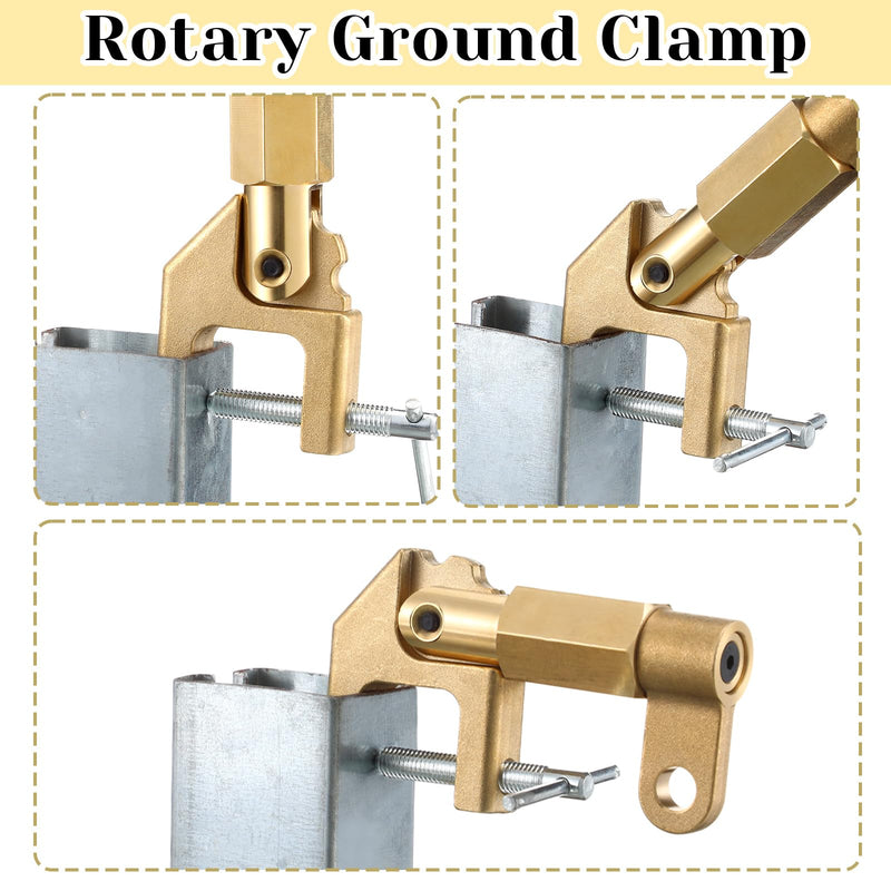 Pelopy Welding Ground Clamp Brass 0.87kg 600 Amp Ground Clamp Standard Solid Brass Clamps for Industrial Use