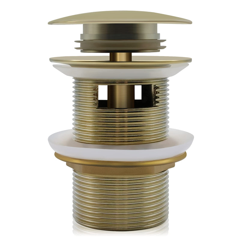 FerdY Pop-up Drain for Freestanding Bathtub, Gold Finish, cUPC Certification, Freestanding Bathtub Drain Stopper Drain-gold
