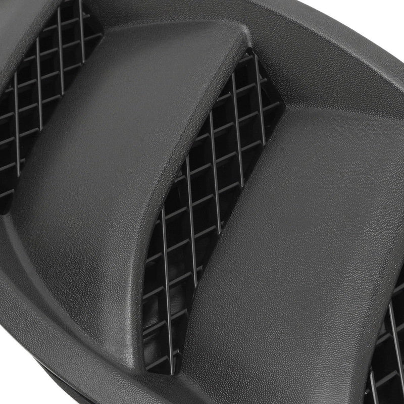 Hood Vent Cover ABS Plastic Fit for Jeep JK Wrangler 2007-2017 JK Part # 68185319AB 68185319AA 68185318AB 68185318AA, Louvers Engine Inlet Vents, 1 Set of 2 Exterior Accessories, Black