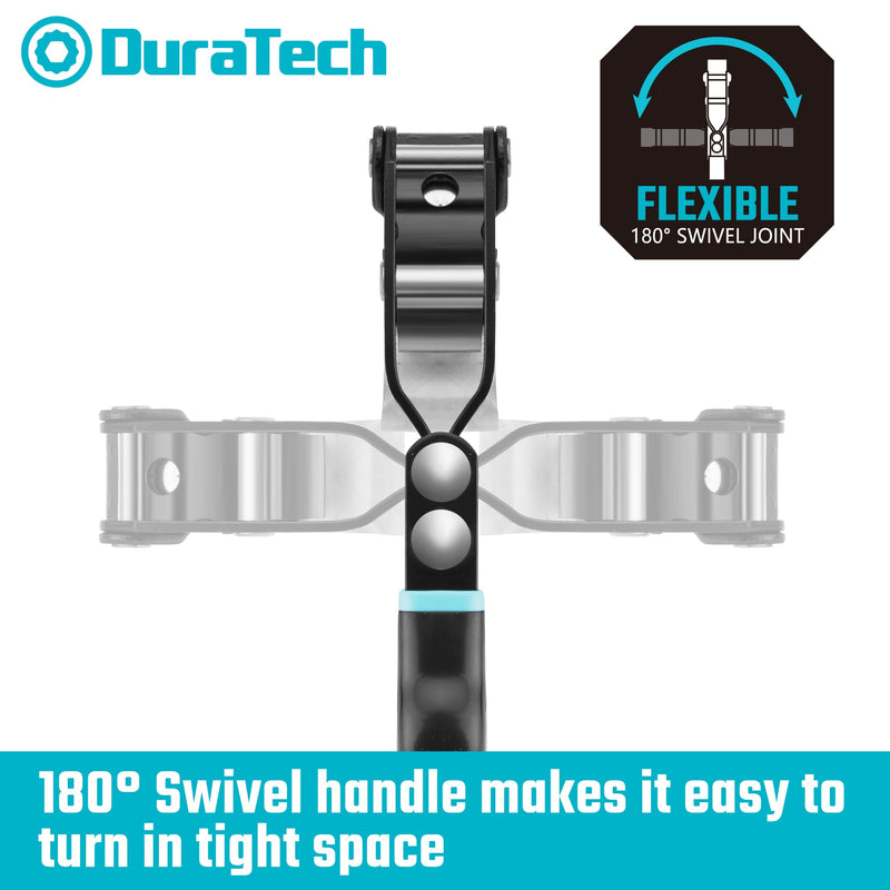 DURATECH Extra Small Swivel Oil Filter Wrench, Oil Filter Removal Tool, Fits Filters 2-3/8" to 2-11/16", Perfect for Car Repair Tools Normal