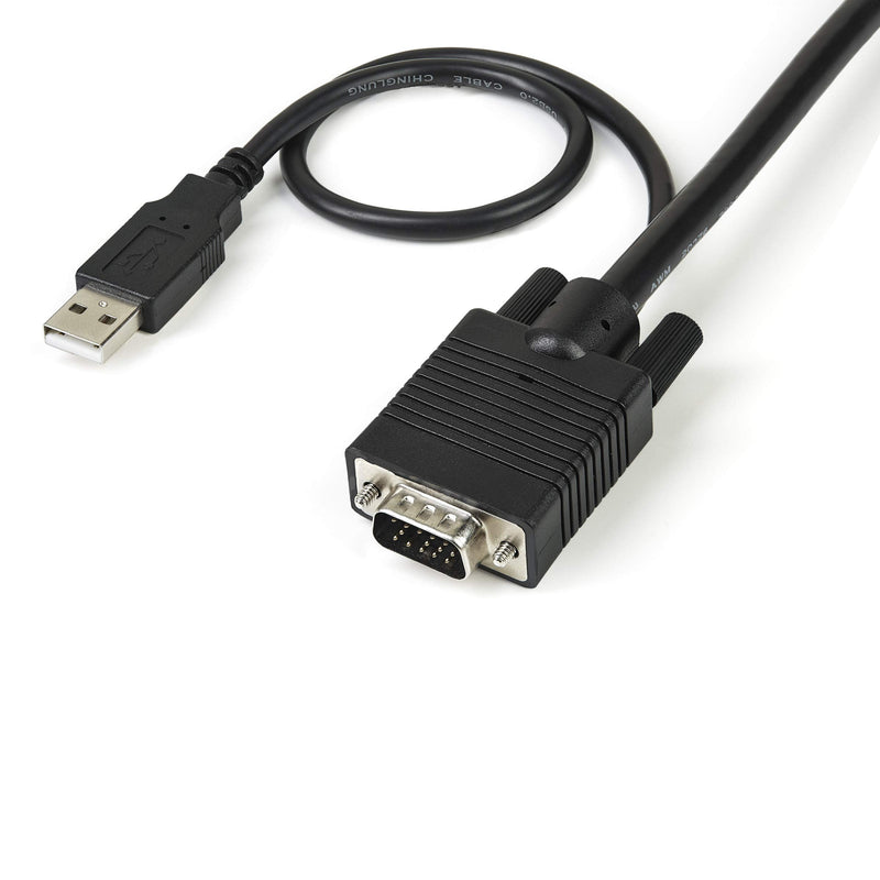 StarTech.com 2 Port USB VGA Cable KVM Switch USB Powered with Remote Switch Dual Port VGA KVM Switch