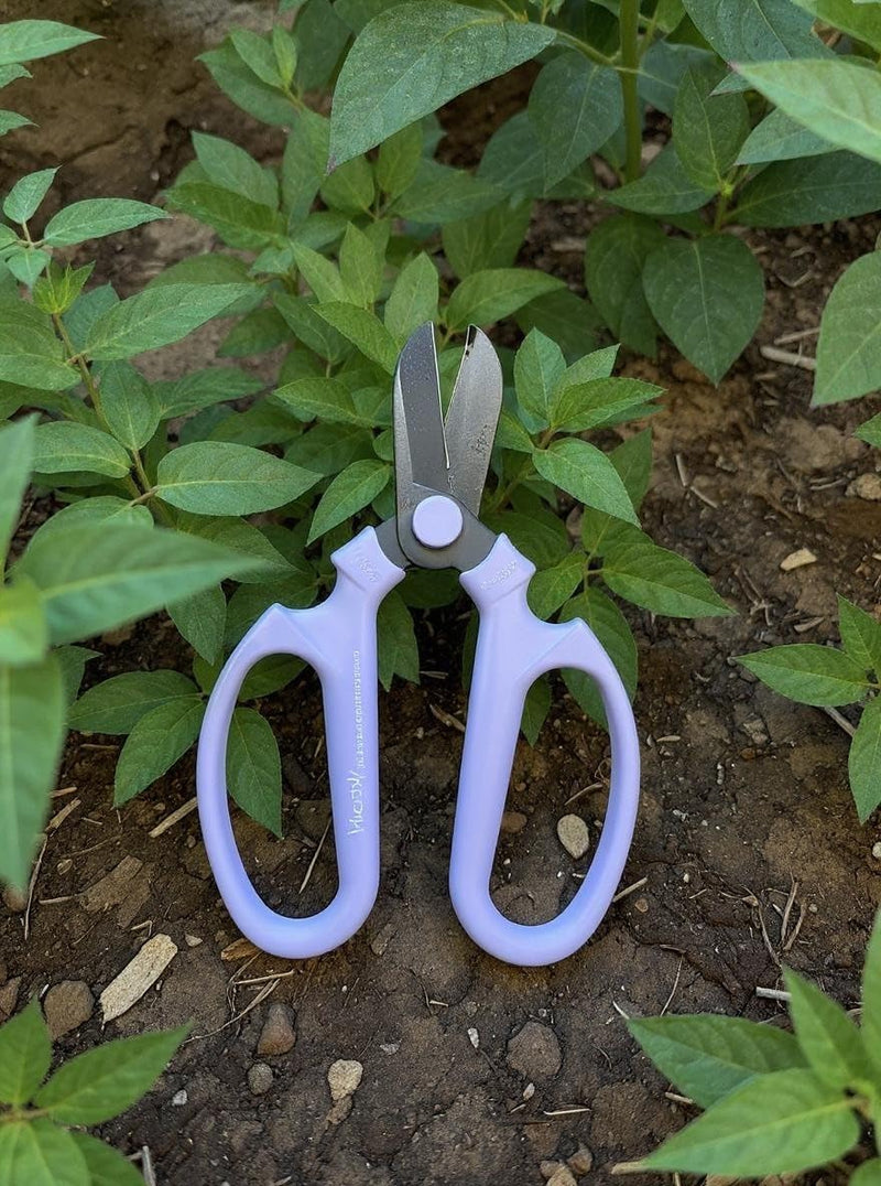 Garden Pruning Shears Scissors Carbon Steel Blades 6.7 In, Snapdragon - Lavender 6.7 inch Lavender