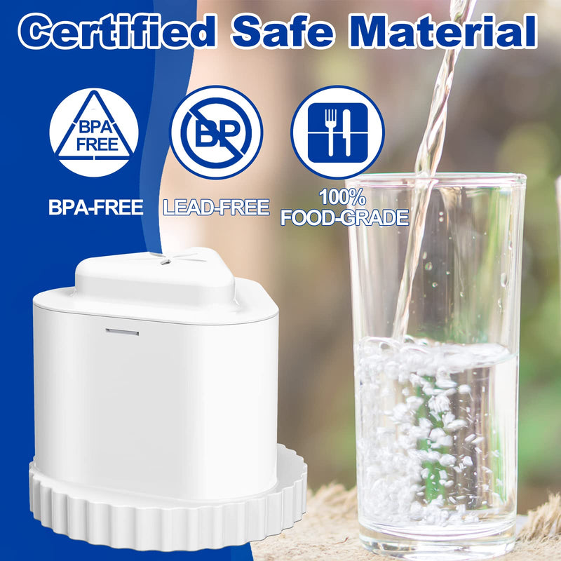 2 Pack Water Filter Compatible with Epic Water Pitcher, Aquagear, Seychelle - 150 Gallon Filter Replacement, Removes Odors, Fluoride, BPA Free 2