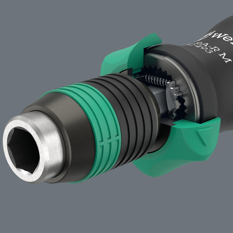 838 RA-R M BITHLD SCREWDRIVER W/RATCHET,1/4",1/4"X123.5MM
