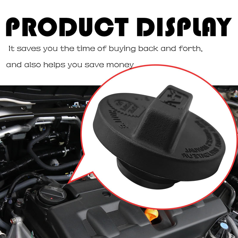 Engine Oil Filler Cap, Compatible With 2003-2018 Acur MDX, 2002-2011 Honda CRV, 2003-2019 Civic Pilot Accord CR-V, 2015-2019 Fit, 2004-2014 Acur TL, 2004-2019 Odyssey, 15610-P5G-000