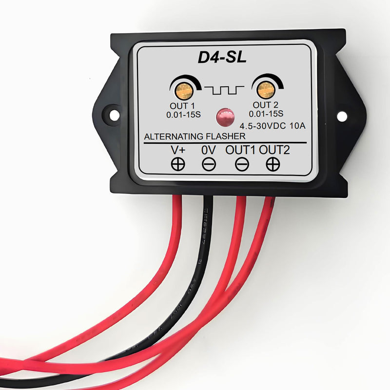 DC 4.5-30V 10A Dual Output AC Flashing Module,Suitable for Various Warning Lights-D4 DC 4.5-30V-sl