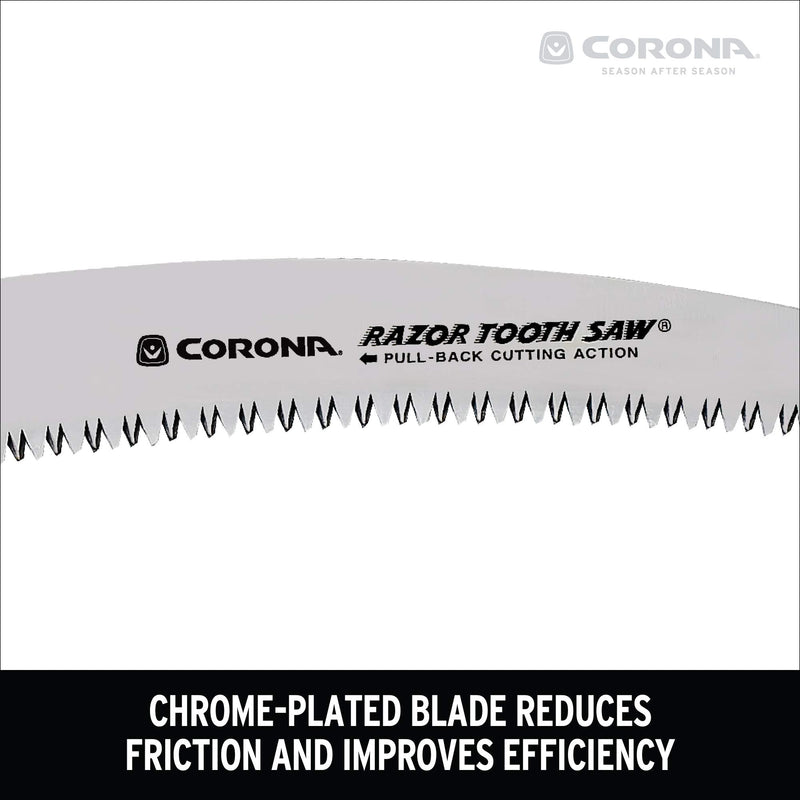 Corona Tools 13-Inch RazorTOOTH Pruning Saw | Tree Saw Designed for Single-Hand Use | Curved Blade Hand Saw | Cuts Branches up to 7" in Diameter | RS 7120