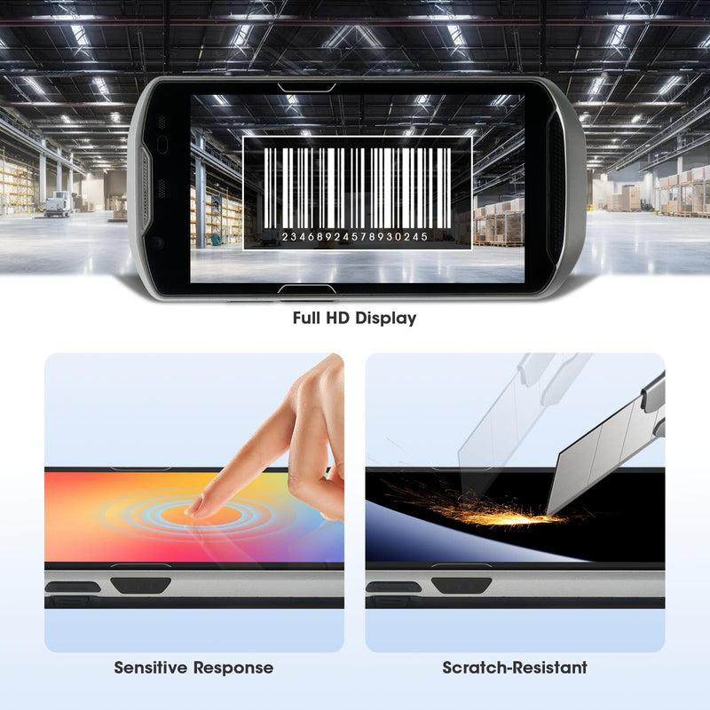 TC52 LCD Screen with Touch Digitizer for Zebra TC52 TC520K TC57 TC57HO Barcode Scanner Handheld Mobile Computer, High-Resolution Display Replacement