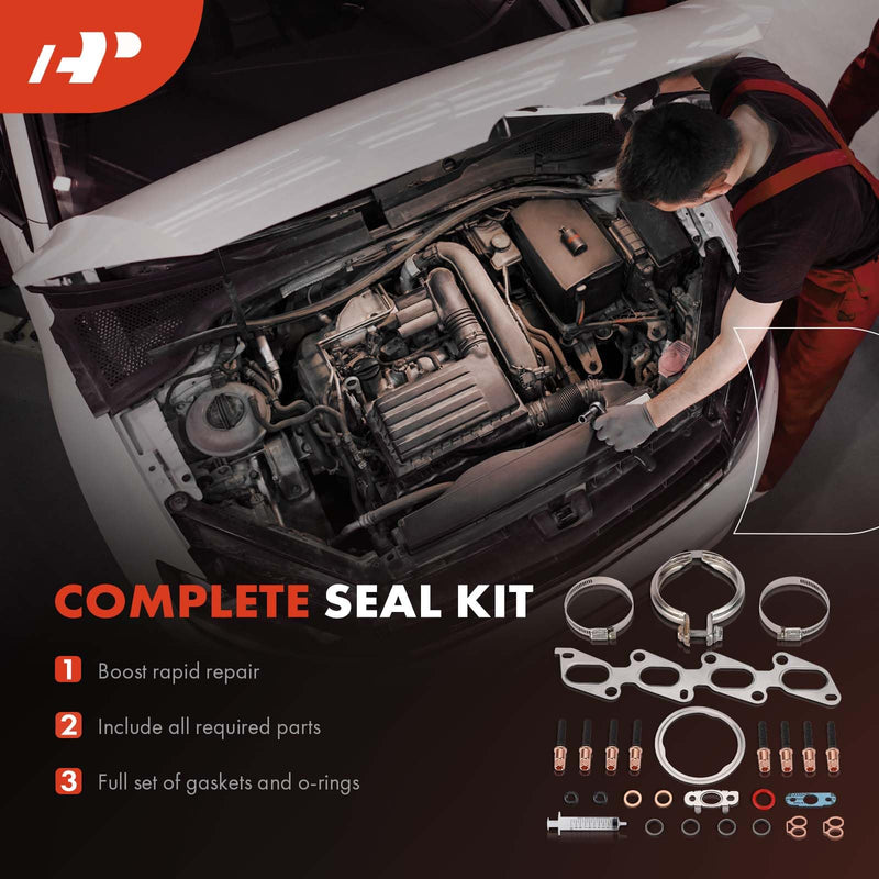A-Premium Turbocharger Gasket Kit Compatible with Chevrolet Cruze 2011-2015, Cruze Limited 2016, Sonic 2012-2019, Trax 2013-2019 & Buick Encore 2013-2019, 1.4L