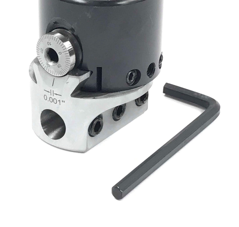 HHIP 1001-0101 2 Inch Boring Head, 1-1/2" -18 Thread 2" Head Size 1-1/2"-18 Adapting Threads