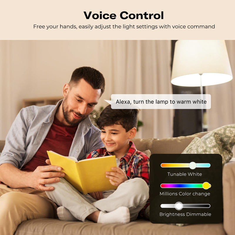 THIRDREALITY Zigbee Smart Color Bulb ZL1 4Pack,Compatible with Home Assistant(ZHA&Z2M), SmartThings,Aeotec,Homey,Hubitat or Echo Devices With Built-in Hub,A19 RGBCW Bulb,2700K-6500K Tunable,800 Lumens 4 Pack