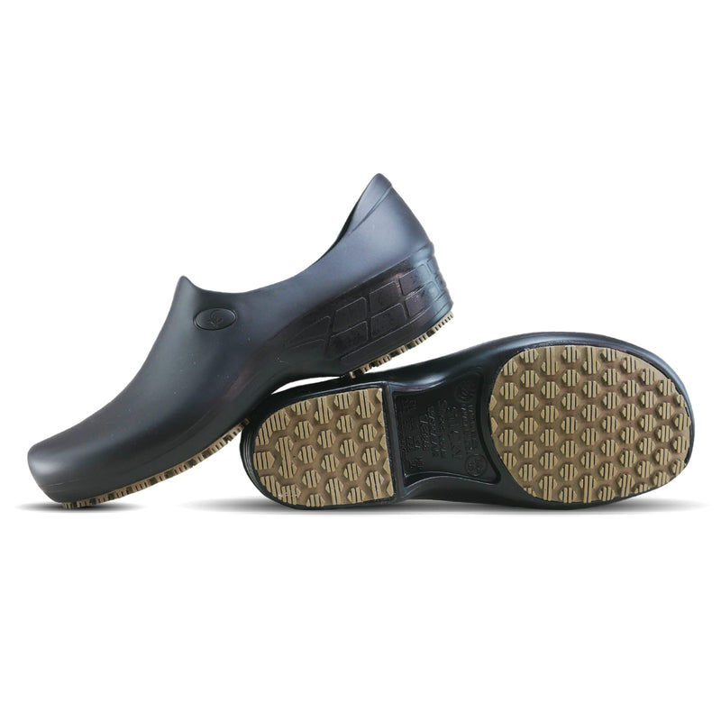 Sticky Nursing Shoes Women - Chefs - Kitchen - Nurses - Clogs for Work - Waterproof Non Slip 8.5 Black