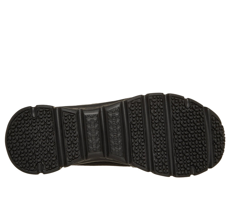 Skechers Women's Mesh Bungee Slip-On Sneaker with Glide-Step Slip Resistant Outsole 8 Black