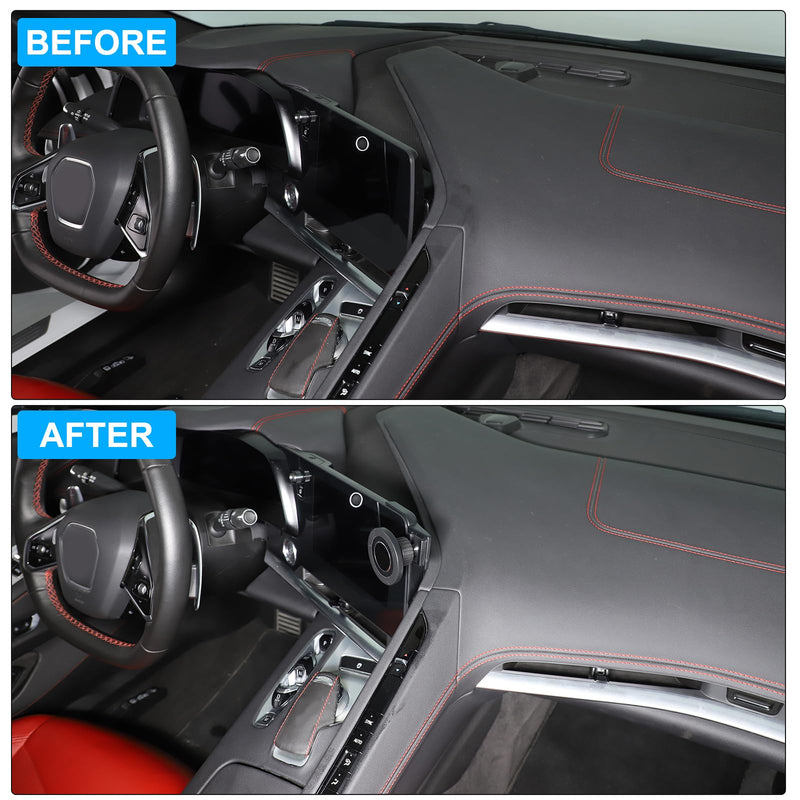 Car Phone Holder Compatible with Chevrolet Corvette C8 2020-2025 Stingray Center Console Dashboard Phone Mount Magnetic Phone Mount Dash Clip Accessories