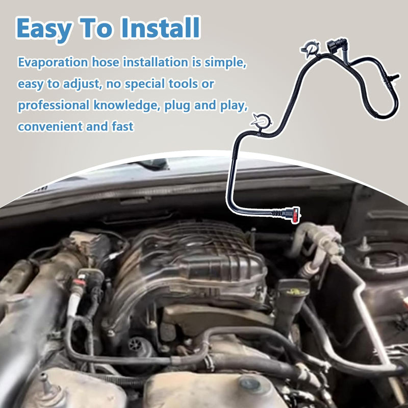 68189075AE Vapor Canister Purge Valve Hose Compatible with 2014 2015 Jeep Grand Cherokee,Dodge Durango Replace 68189075AE