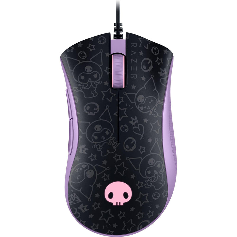 Razer DeathAdder Essential Ergonomic Wired Gaming Mouse, Kuromi Edition | 6400 DPI Optical Sensor, 5 Programmable Buttons, Mechanical Switches, Rubber Side Grips