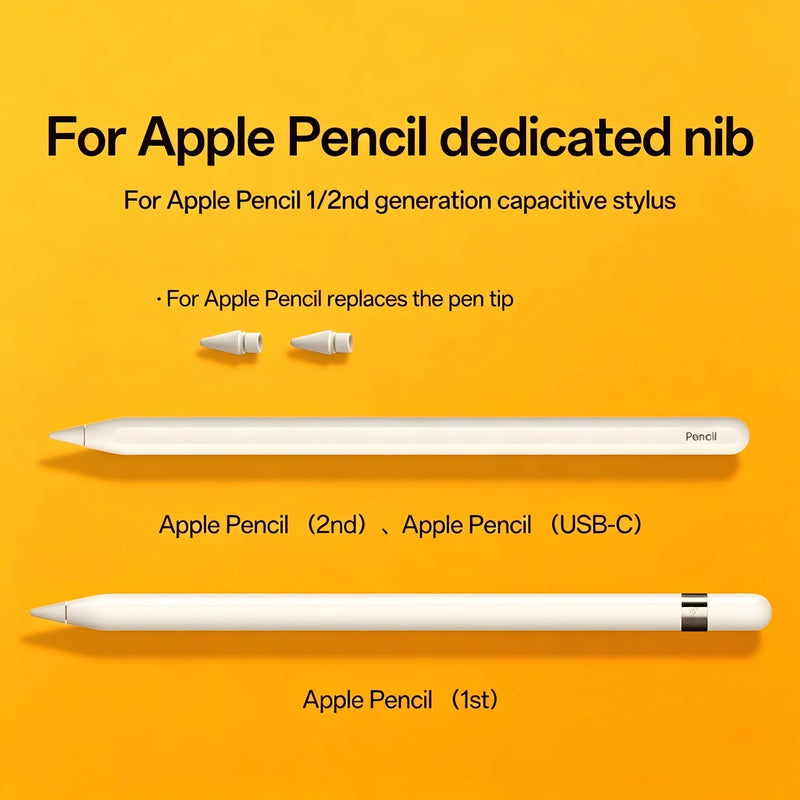 LOVE MEI Replacement Pencil Tips for Apple Pencil 2nd/ 1st Gen/USB-C/Pro | For Apple Pencil Tips With Carrot Box, Metal iPencil Nibs Accessories Fit With IPad Pro Pencil,Wear -Resistant No Scratch