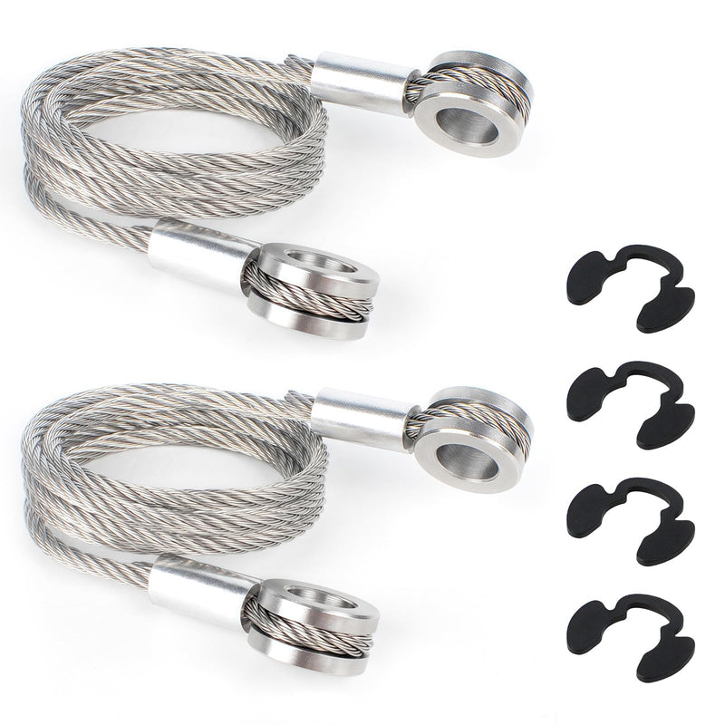 (2 pack) For HLK2047 Hood Strut Control Cable suitable for 1987-2010 Peterbilt 357 375 377 378 379, replaces parts L92-6000-0718, 924-5402