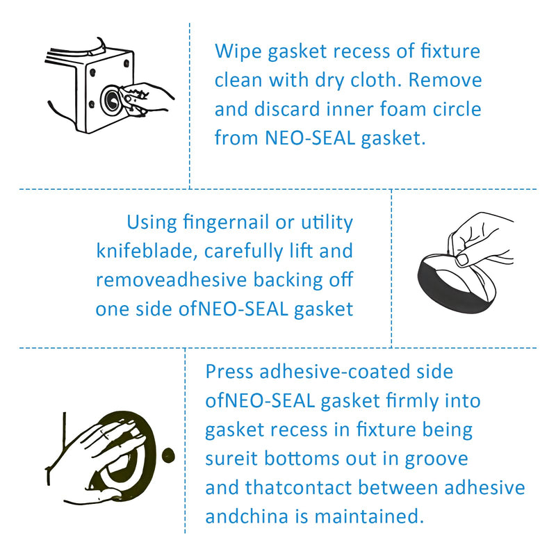 Wall Hung Toilet Gasket, Z1210-57 Toilets Seal Gasket, 4" Neoprene Gasket, Wall Mount Toilets and Rear Flush Toilets Seal Gasket