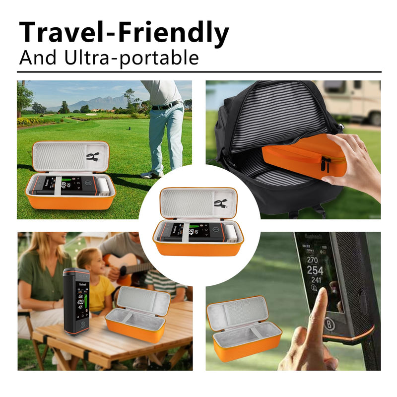 Case for Bushnell Golf Wingman HD GPS Speaker Golf Speaker Bag | Portable Waterproof Shockproof Speake Case Orange