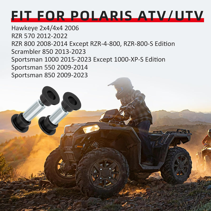 Front Shock Bushing Sleeve Kit for Polaris RZR 800 570 Sportsman 550 850 1000 Scrambler 850