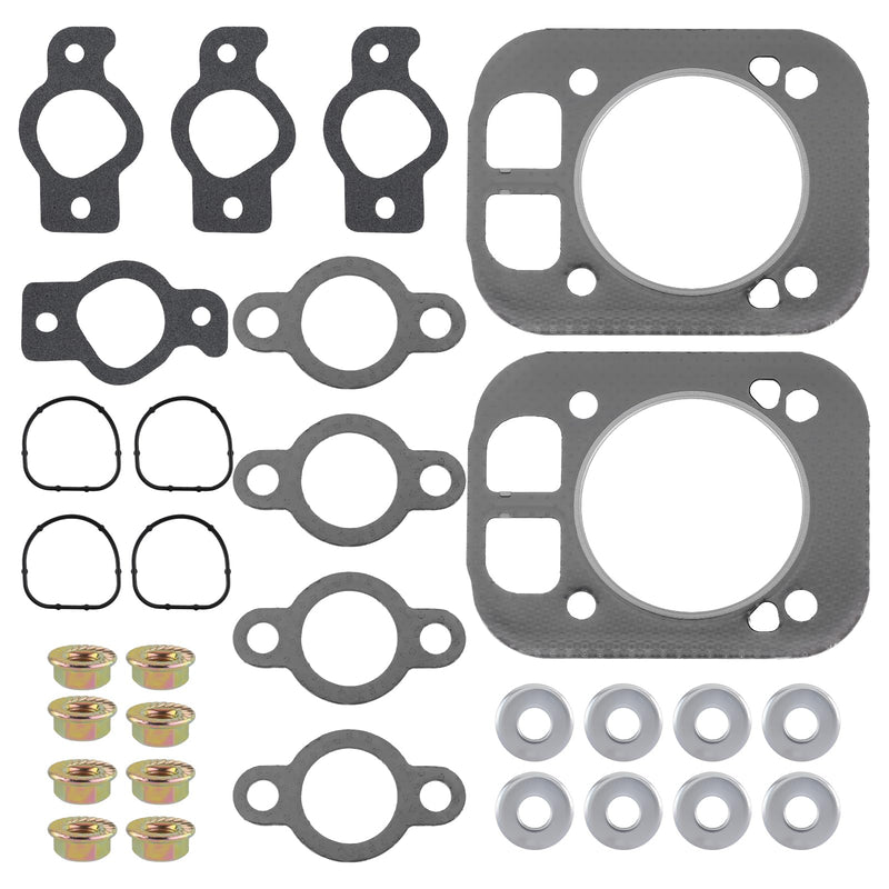 2 Set of Engine Cylinder Head Gasket Kit 32 841 02-S Compatible with Kohler 32-841-02-S Engine EKT740 EKT750 KT600 KT610 KT620 KT715 KT725 SV735 SV740 SV810 SV820 SV830 SV840 Lawn Mowers