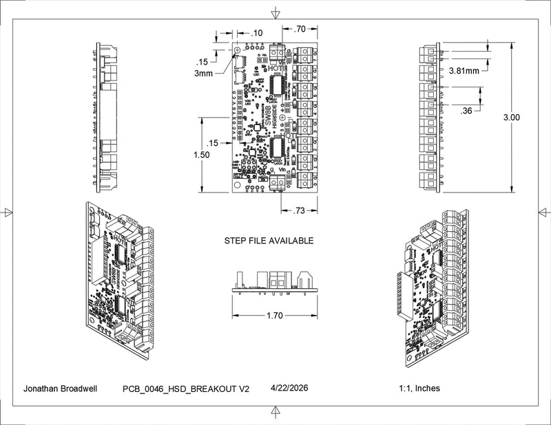 PCB0046 Serial Wombat HSD SW8B I2C Controlled 8 Channel High Side Driver Board (1) 1