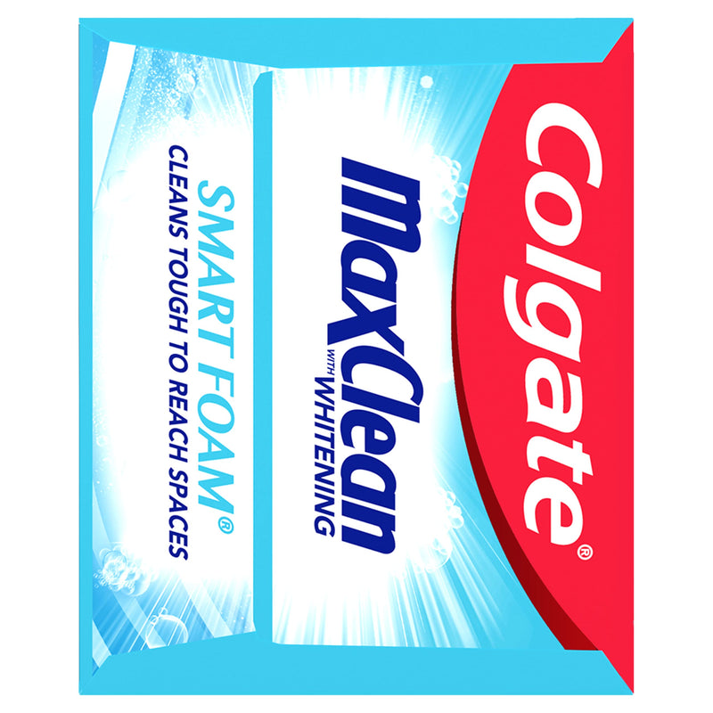 Colgate Max Clean Whitening Foaming Toothpaste with Fluoride, Effervescent Mint, 6 Ounce, 4 Pack