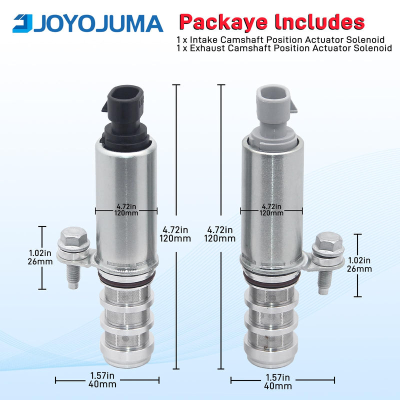 VVT Intake Exhaust Camshaft Position Actuator Solenoid Valve for Chevy GMC Equinox Malibu Cobalt HHR Terrain Pontiac Saturn Buick 2.0L 2.2L 2.4L 12655421 12655420 Camshaft Actuator