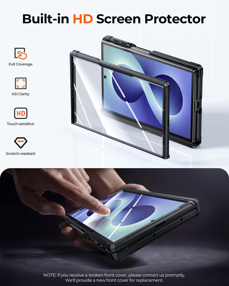 Kaiiecal for Samsung Galaxy Z Fold 8 & Fold 8 Wide Case [Fit for Magsafe] [Dual-Kickstand] [Hinge Protection & Screen Protector] Full Body Shockproof Phone Cover for Samsung Z Fold 8 2026 5G, Black