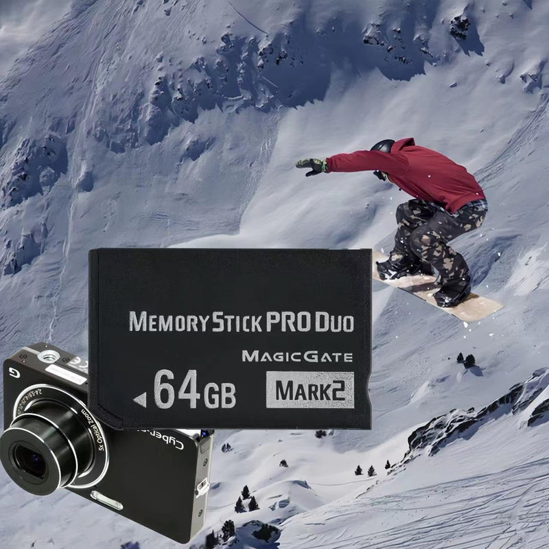 High-Speed 64GB Memory Stick Pro Duo Mark2 - for PSP and Camera Memory Cards