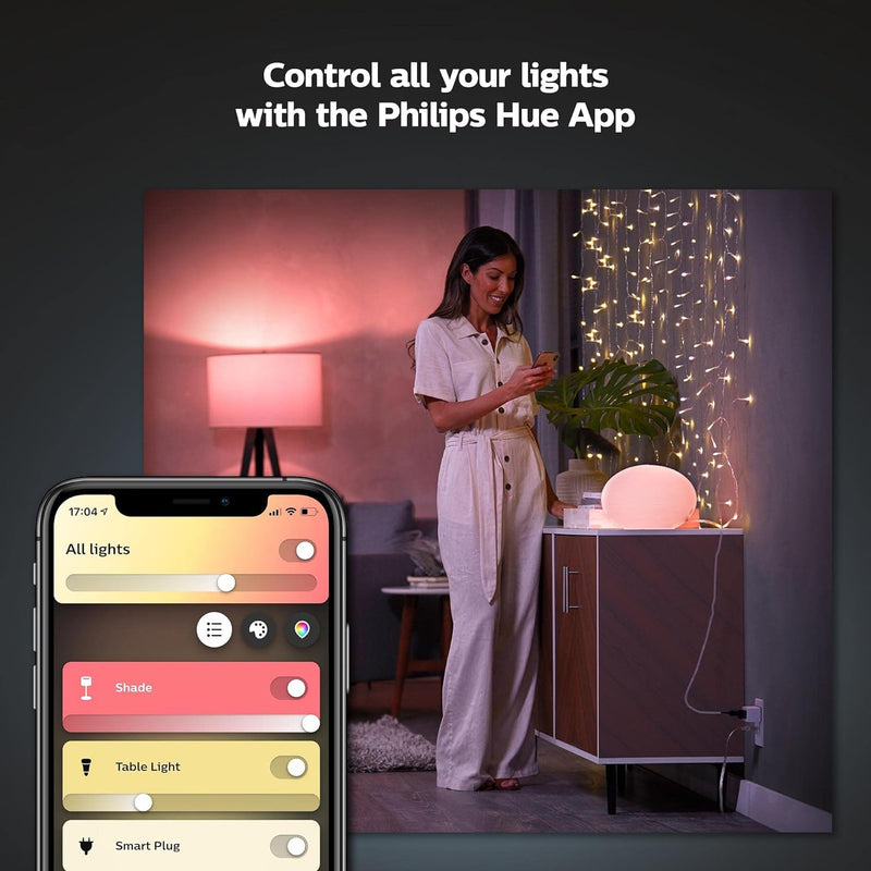 Philips Hue Smart Plug, White - 1 Pack - Turns Any Light Into a Smart Light - Control with Hue App - Compatible with Alexa, Google Assistant, and Apple HomeKit 1-Pack