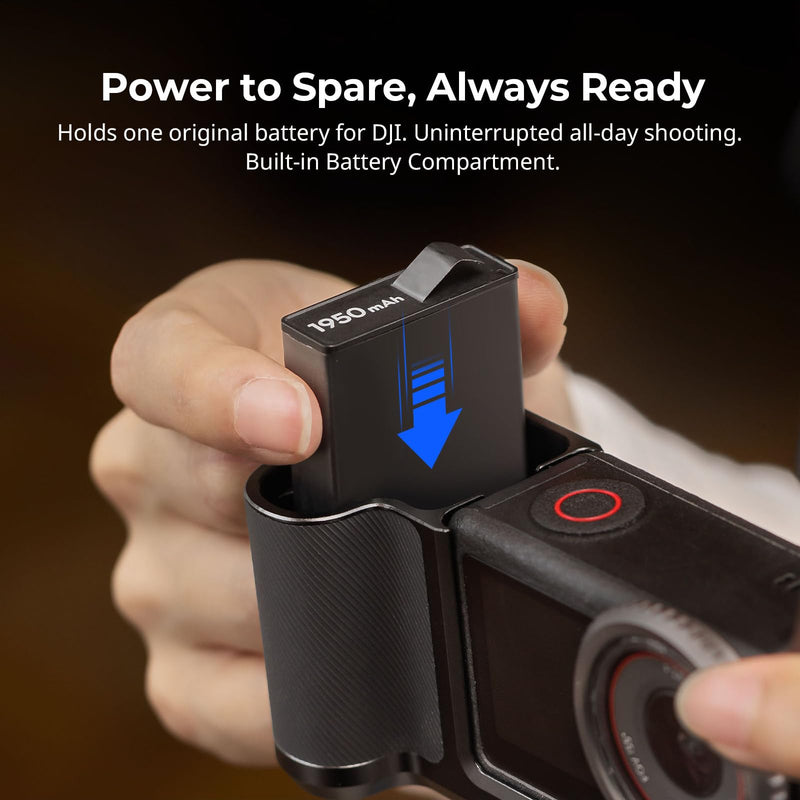 SMALLRIG Street Grip Kit for DJI Osmo Action 5 Pro / 4/3, Aluminum Cage with Shoulder Strap, Lens Protection Ring, Protective Frame with 1/4"-20 Locating Holes, for Street Photography - 6371 All in One Street Grip Kit