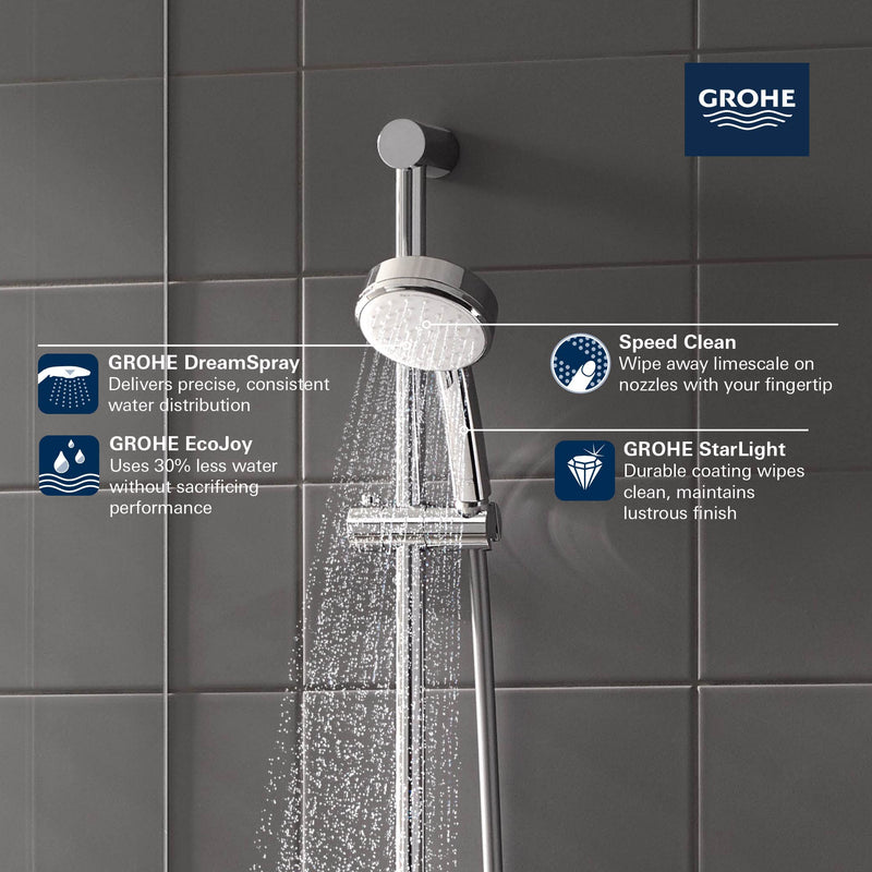 Grohe Tempesta Cosmopolitan 100 HAND SHOWER - 2 SPRAYS StarLight Chrome