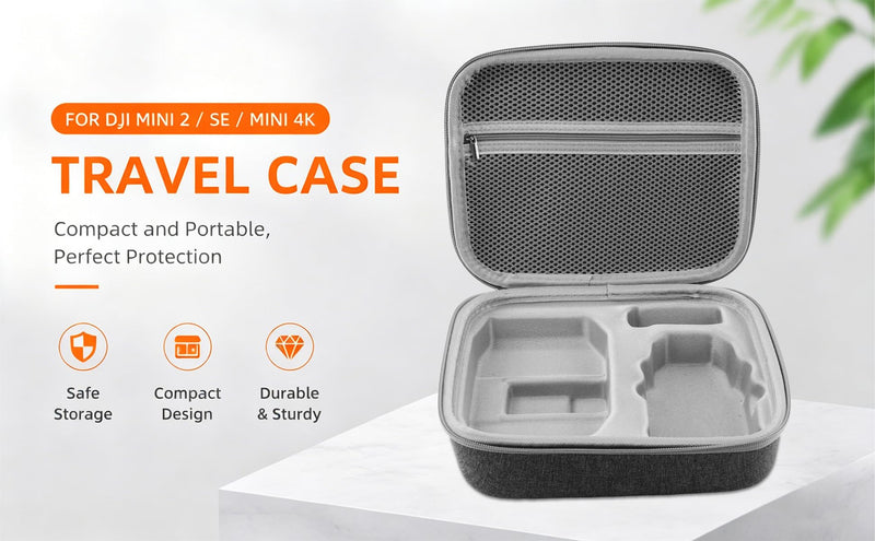 Hard Drone Case for DJI Mini 4K/2/2 SE | Portable Travel Storage Bag Fits Fly Combo, Holds Drone, Batteries, Charger, Cables, Propellers and Accessories