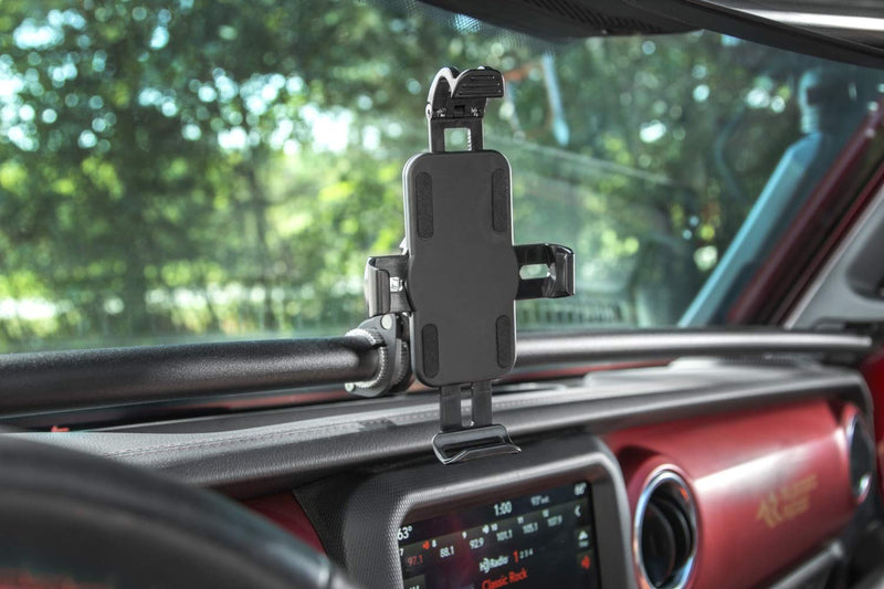 Rugged Ridge Universal Phone Mount | Thermoplastic Olefin (TPO), Black | 13551.37 | Fits zNONE