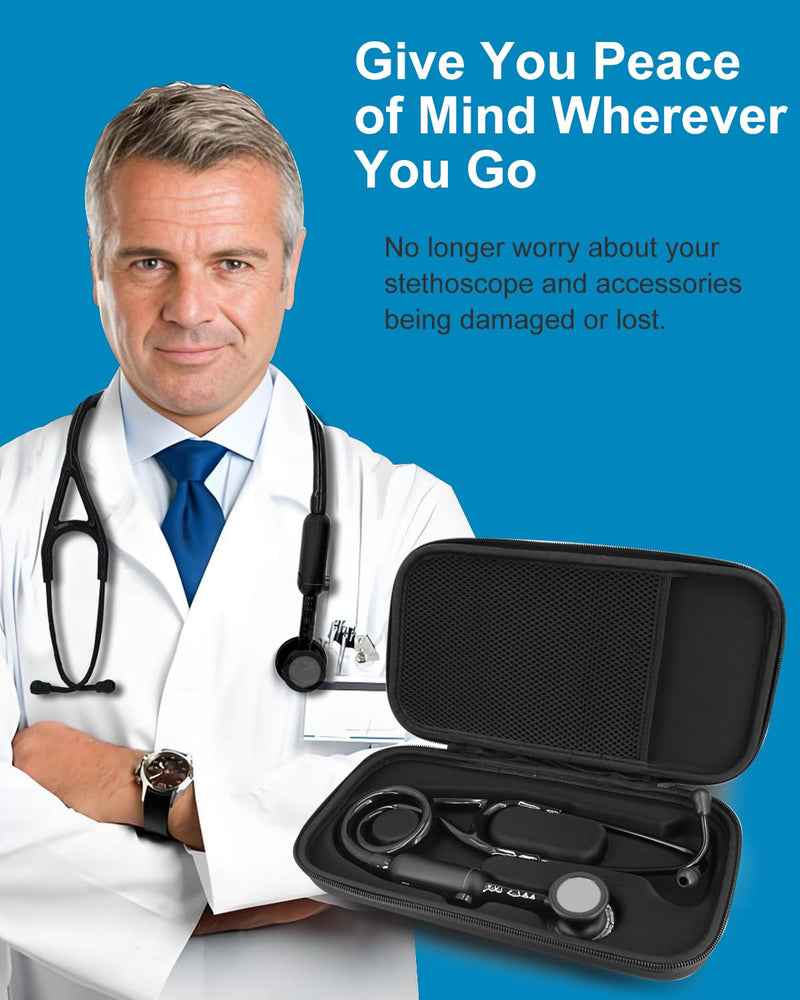 Hard Stethoscope Case for 3M Littmann CORE Digital Stethoscope, Compact & Portable Storage Case, Carrying Case Only
