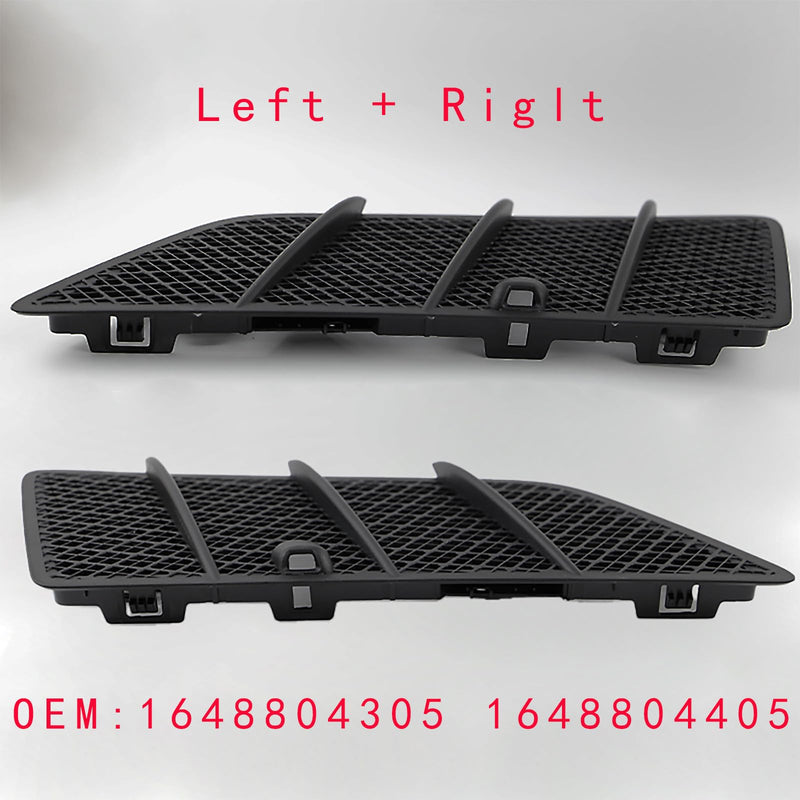 1648804305 Hood Air Vent Cover Left Right for Mercedes W164 ML350 ML450 ML550 ML63 AMG GL320 GL350 GL450 GL550 Class 2008-2011, Pair Hood Air Vent Grille Cover Replaces# 1648804405